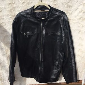 Calvin Klein Jeans Faux Leather Moto Jacket
